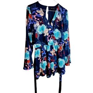 As‎ You Wish Women Blue Romper S
